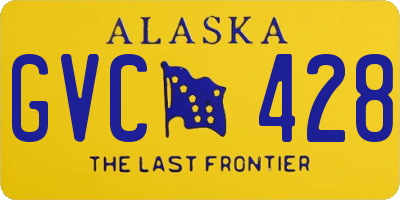 AK license plate GVC428
