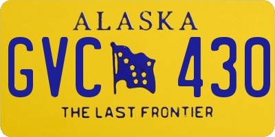 AK license plate GVC430