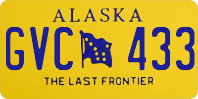 AK license plate GVC433