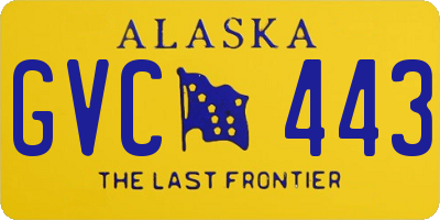AK license plate GVC443