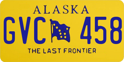 AK license plate GVC458