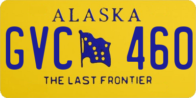 AK license plate GVC460