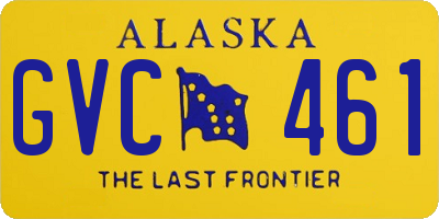 AK license plate GVC461