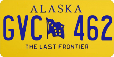 AK license plate GVC462