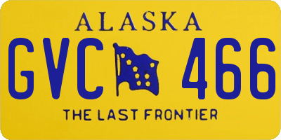 AK license plate GVC466