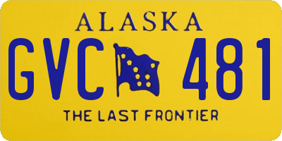 AK license plate GVC481
