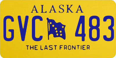 AK license plate GVC483