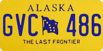 AK license plate GVC486