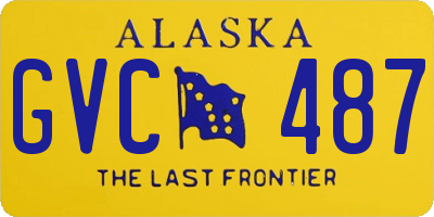 AK license plate GVC487