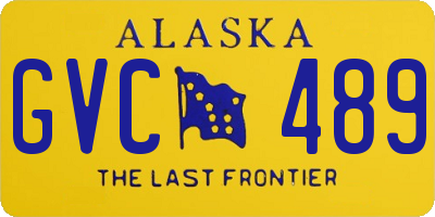 AK license plate GVC489