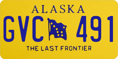 AK license plate GVC491