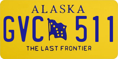 AK license plate GVC511