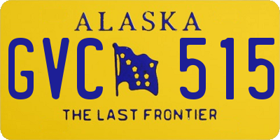 AK license plate GVC515