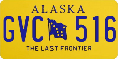 AK license plate GVC516
