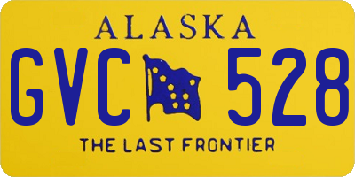 AK license plate GVC528