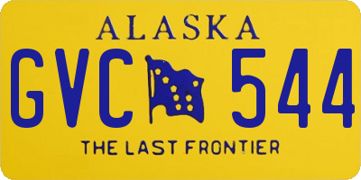 AK license plate GVC544