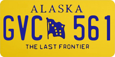 AK license plate GVC561