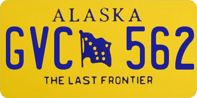 AK license plate GVC562