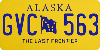 AK license plate GVC563