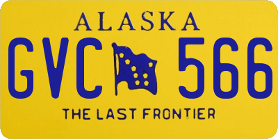 AK license plate GVC566
