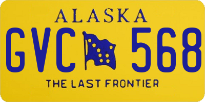 AK license plate GVC568