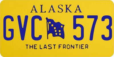 AK license plate GVC573