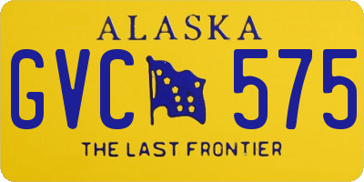 AK license plate GVC575