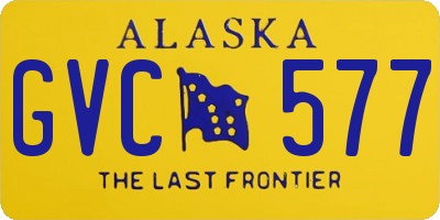 AK license plate GVC577