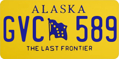 AK license plate GVC589