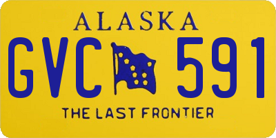 AK license plate GVC591
