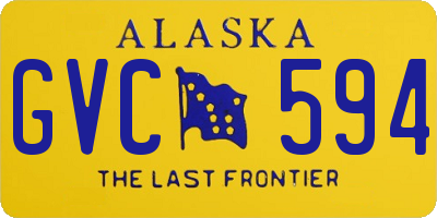 AK license plate GVC594