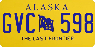 AK license plate GVC598