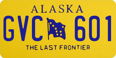 AK license plate GVC601
