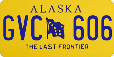 AK license plate GVC606