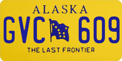 AK license plate GVC609