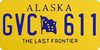 AK license plate GVC611