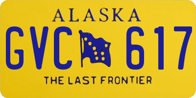 AK license plate GVC617