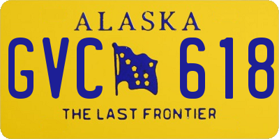 AK license plate GVC618