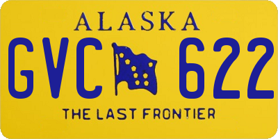 AK license plate GVC622