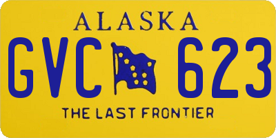 AK license plate GVC623