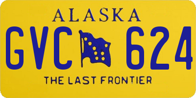 AK license plate GVC624