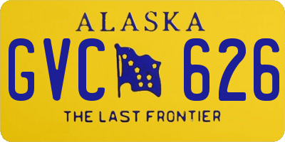 AK license plate GVC626