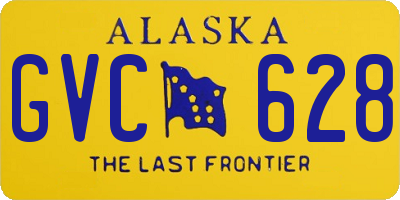 AK license plate GVC628