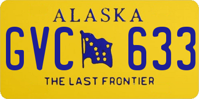 AK license plate GVC633