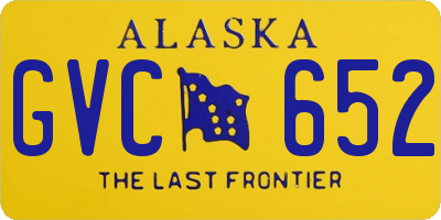 AK license plate GVC652