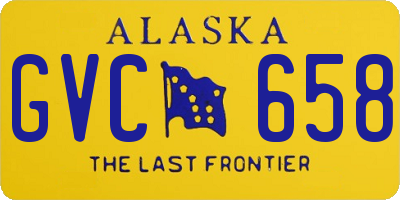 AK license plate GVC658