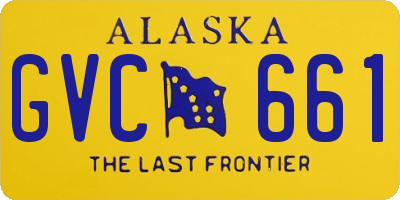 AK license plate GVC661