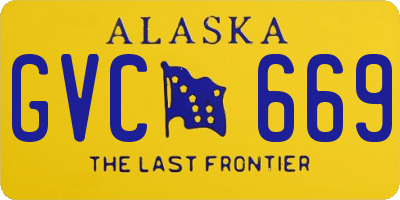 AK license plate GVC669