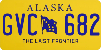 AK license plate GVC682