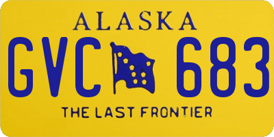AK license plate GVC683